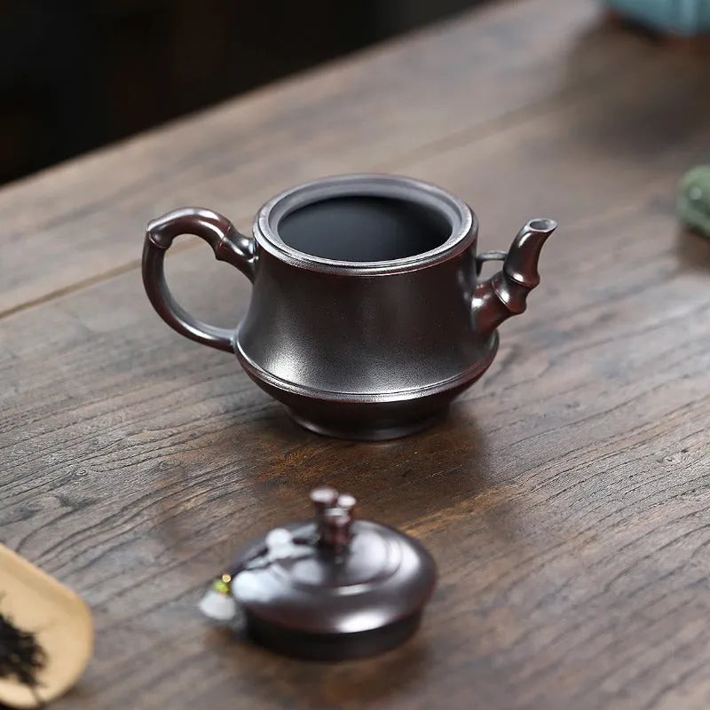 Yixing Zisha Teapot [Bamboo] (Gu Wu Huanyuan - 260ml) - YIQIN TEA HOUSE | yiqinteahouse.com | 200-300ml, teapot, teaware, zisha teapot