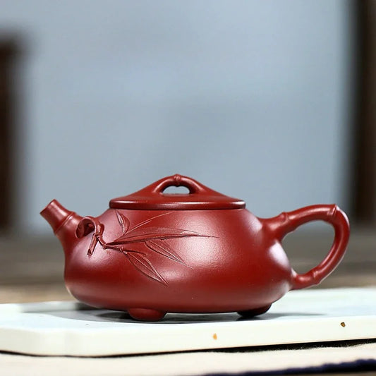 Teko Zisha Yixing [Bamboo Jingzhou Shi Piao] (Dahongpao - 200ml)