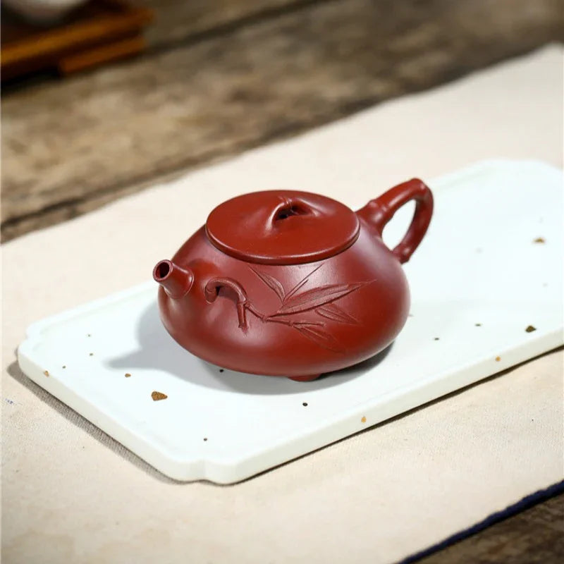 Teko Zisha Yixing [Bamboo Jingzhou Shi Piao] (Dahongpao - 200ml)