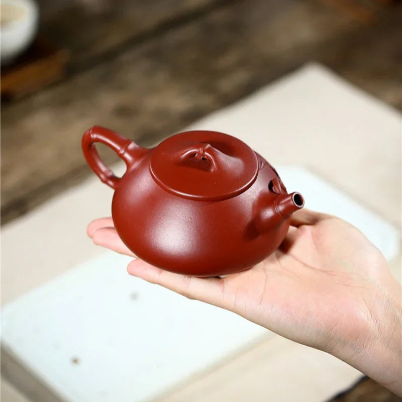 Teko Zisha Yixing [Bamboo Jingzhou Shi Piao] (Dahongpao - 200ml)