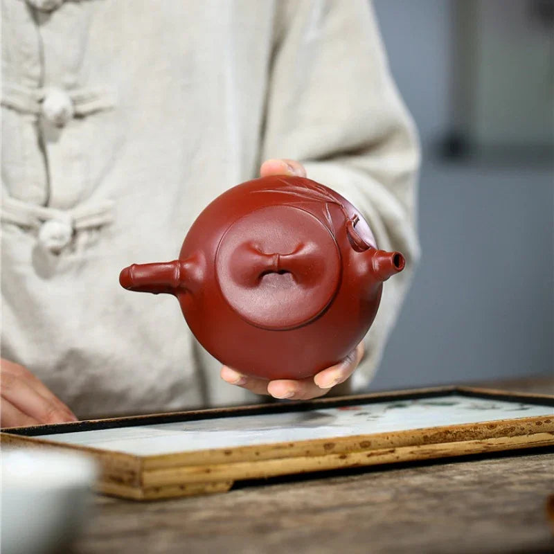 Teko Zisha Yixing [Bamboo Jingzhou Shi Piao] (Dahongpao - 200ml)
