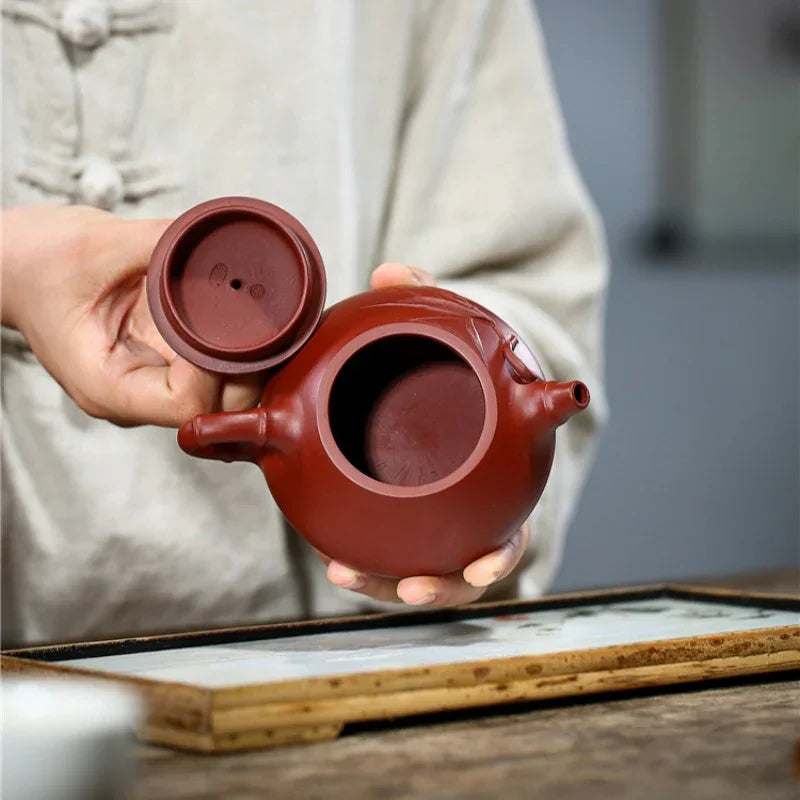 Teko Zisha Yixing [Bamboo Jingzhou Shi Piao] (Dahongpao - 200ml)