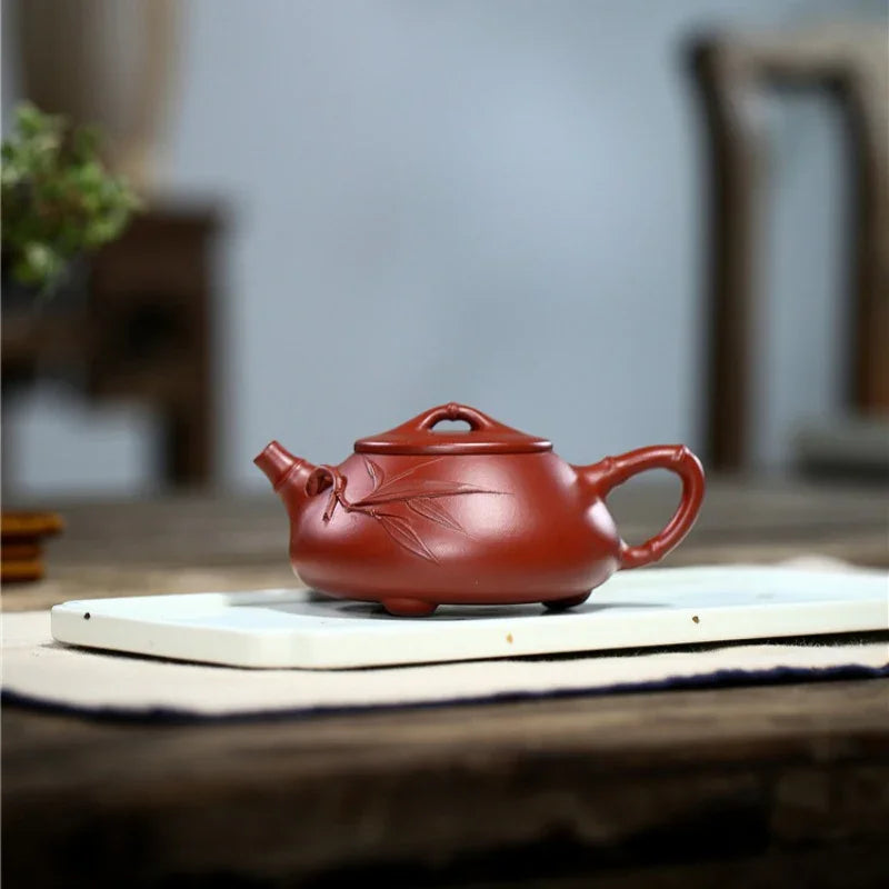 Teko Zisha Yixing [Bamboo Jingzhou Shi Piao] (Dahongpao - 200ml)