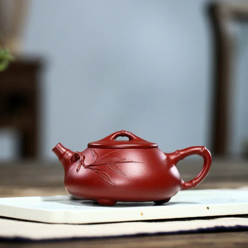 Teko Zisha Yixing [Bamboo Jingzhou Shi Piao] (Dahongpao - 200ml)