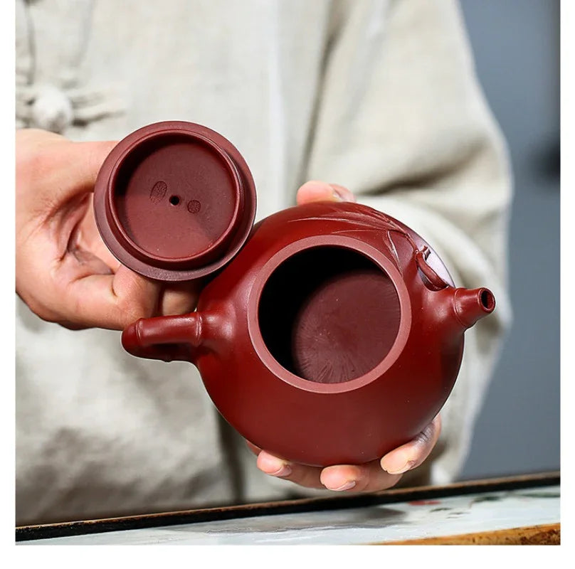 Teko Zisha Yixing [Bamboo Jingzhou Shi Piao] (Dahongpao - 200ml)