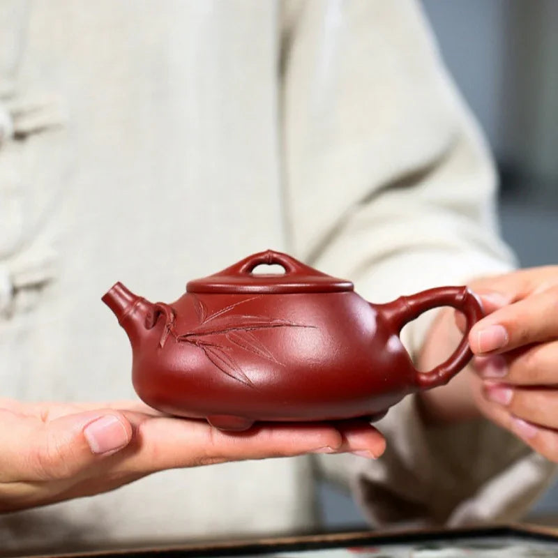 Teko Zisha Yixing [Bamboo Jingzhou Shi Piao] (Dahongpao - 200ml)