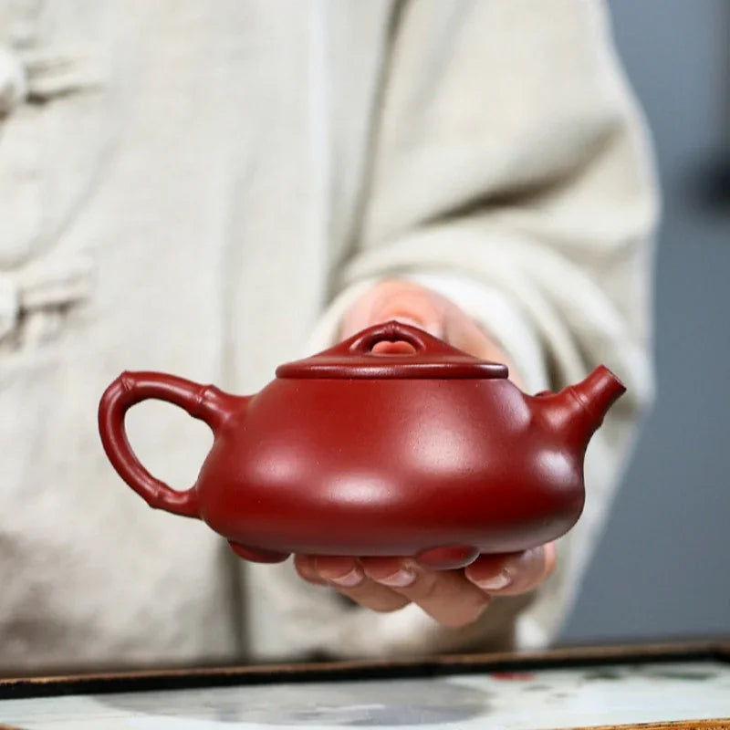 Teko Zisha Yixing [Bamboo Jingzhou Shi Piao] (Dahongpao - 200ml)