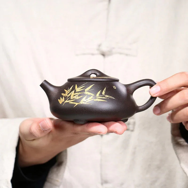 yixing-zisha-teapot-bamboo-shi-piao-hei-jin-sha-240ml-yiqin-tea-house-yiqinteahouse-com-11 - YIQIN TEA HOUSE 一沁茶舍 yiqinteahouse.com