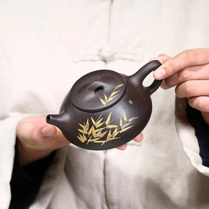 yixing-zisha-teapot-bamboo-shi-piao-hei-jin-sha-240ml-yiqin-tea-house-yiqinteahouse-com-12 - YIQIN TEA HOUSE 一沁茶舍 yiqinteahouse.com