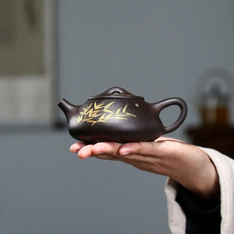yixing-zisha-teapot-bamboo-shi-piao-hei-jin-sha-240ml-yiqin-tea-house-yiqinteahouse-com-13 - YIQIN TEA HOUSE 一沁茶舍 yiqinteahouse.com