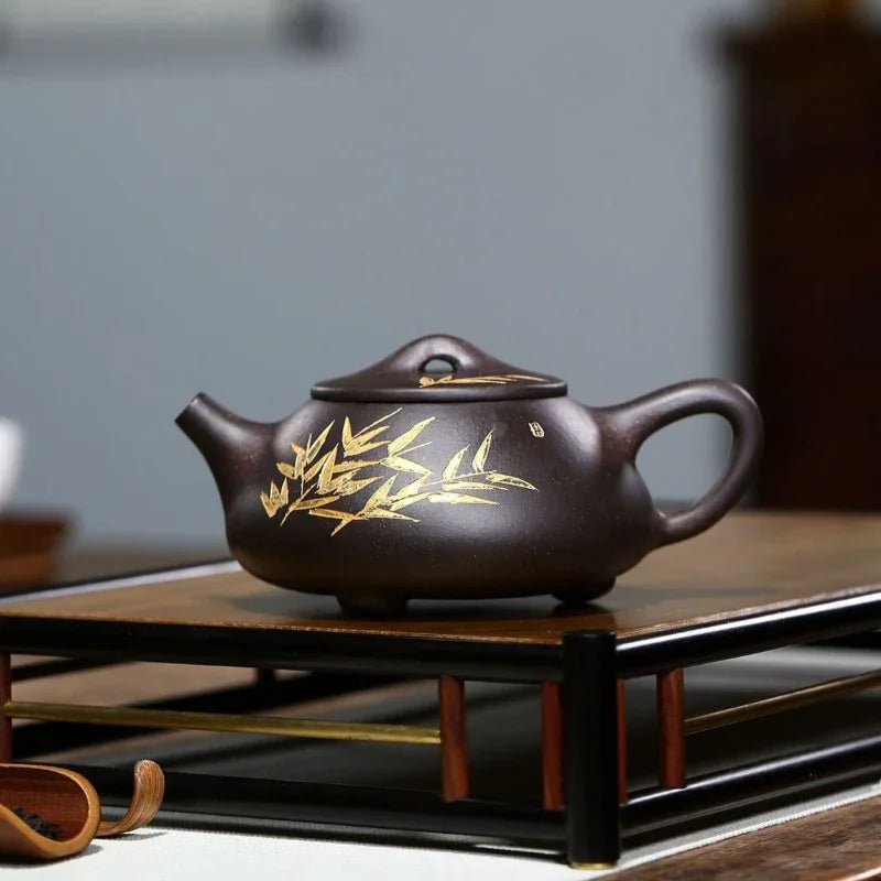 yixing-zisha-teapot-bamboo-shi-piao-hei-jin-sha-240ml-yiqin-tea-house-yiqinteahouse-com-3 - YIQIN TEA HOUSE 一沁茶舍 yiqinteahouse.com