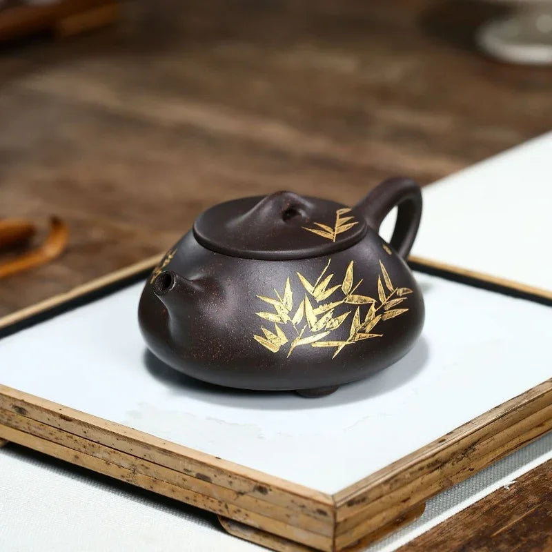 yixing-zisha-teapot-bamboo-shi-piao-hei-jin-sha-240ml-yiqin-tea-house-yiqinteahouse-com-4 - YIQIN TEA HOUSE 一沁茶舍 yiqinteahouse.com