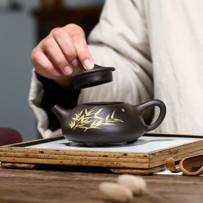 yixing-zisha-teapot-bamboo-shi-piao-hei-jin-sha-240ml-yiqin-tea-house-yiqinteahouse-com-5 - YIQIN TEA HOUSE 一沁茶舍 yiqinteahouse.com