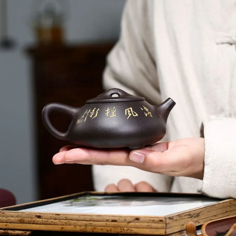 yixing-zisha-teapot-bamboo-shi-piao-hei-jin-sha-240ml-yiqin-tea-house-yiqinteahouse-com-7 - YIQIN TEA HOUSE 一沁茶舍 yiqinteahouse.com