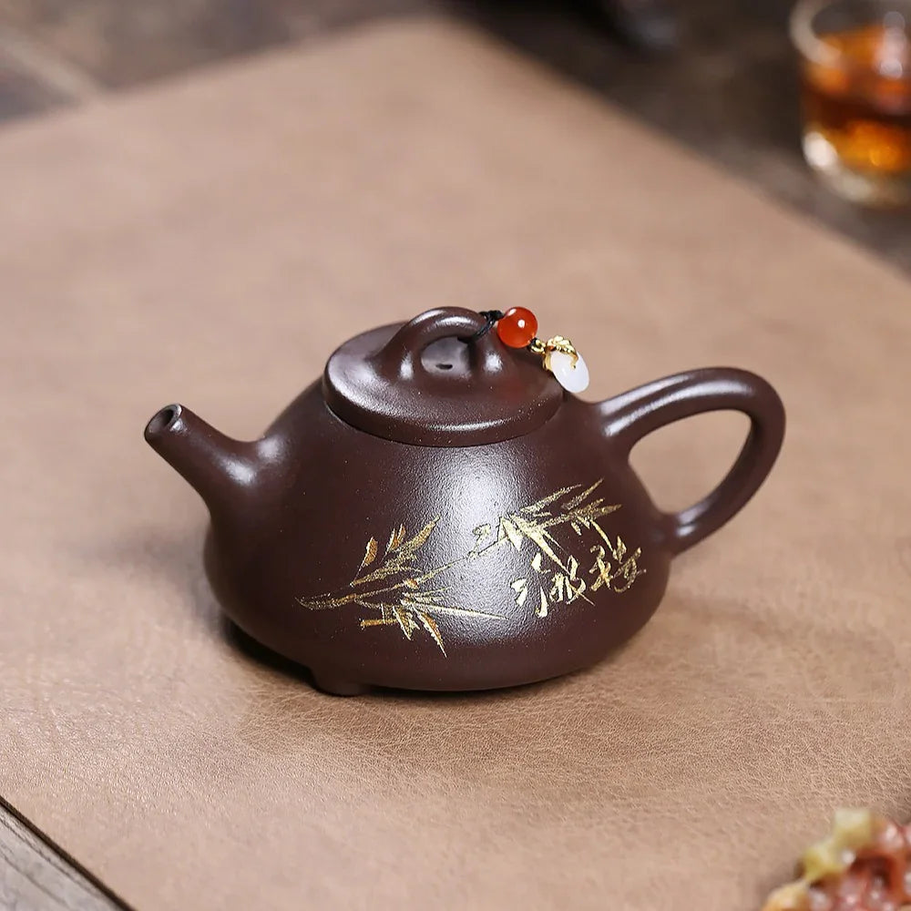 Teko Yixing Zisha [Bamboo Shi Piao] (Zi Ni - 190ml)