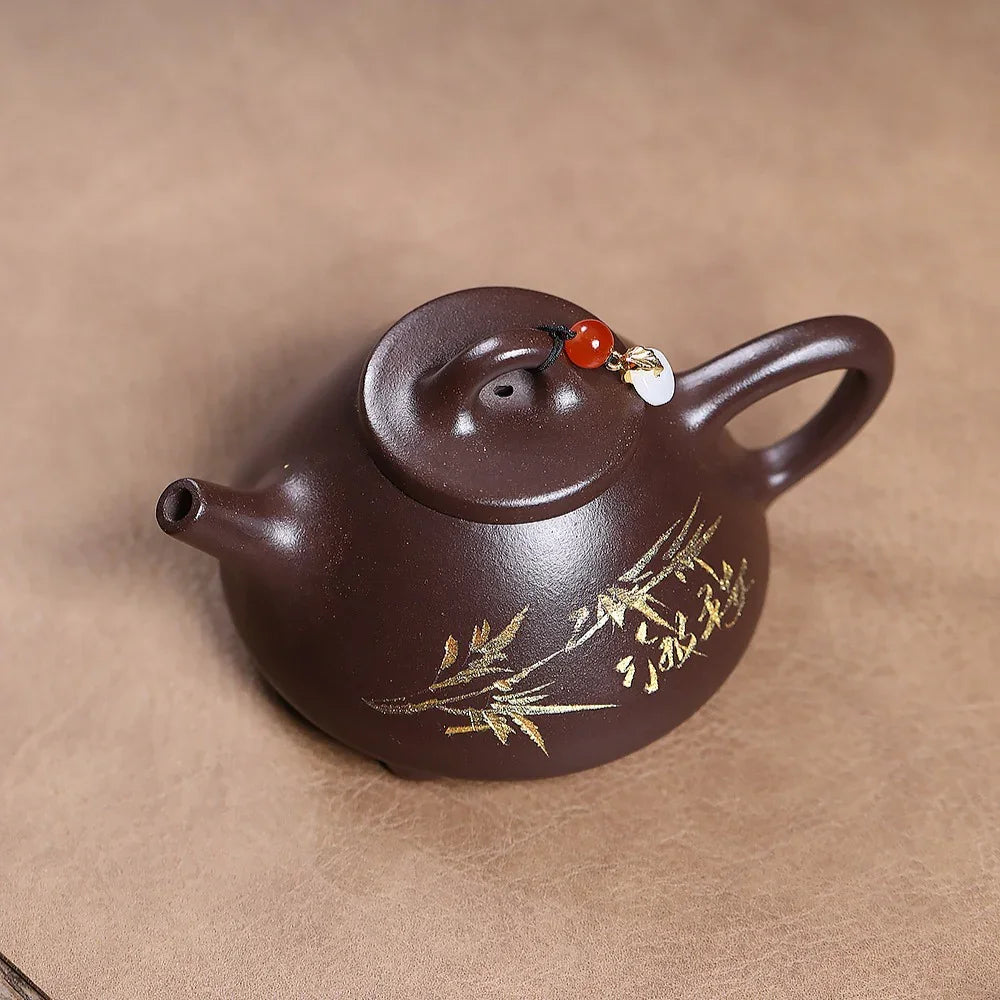 Teko Yixing Zisha [Bamboo Shi Piao] (Zi Ni - 190ml)