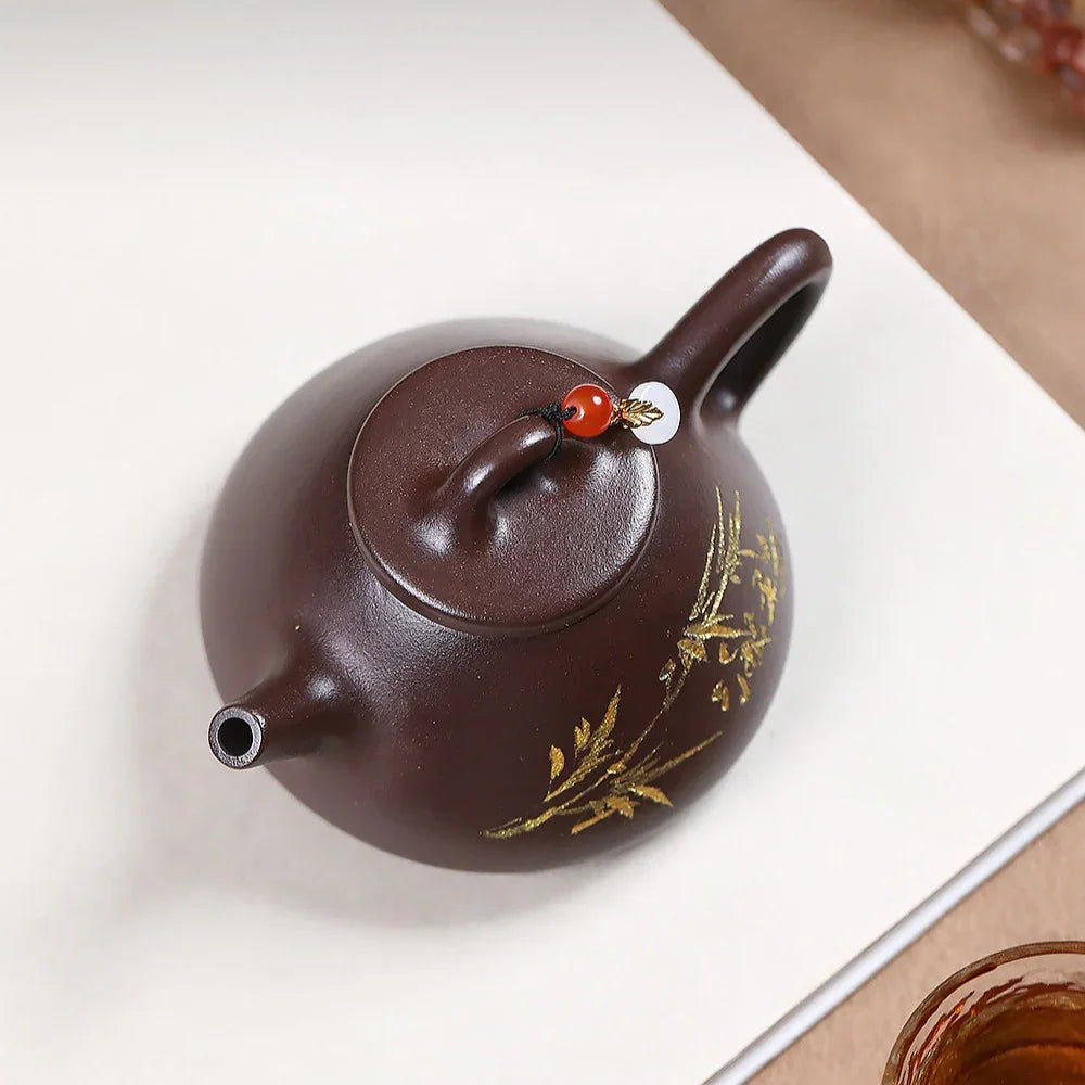 Teko Yixing Zisha [Bamboo Shi Piao] (Zi Ni - 190ml)
