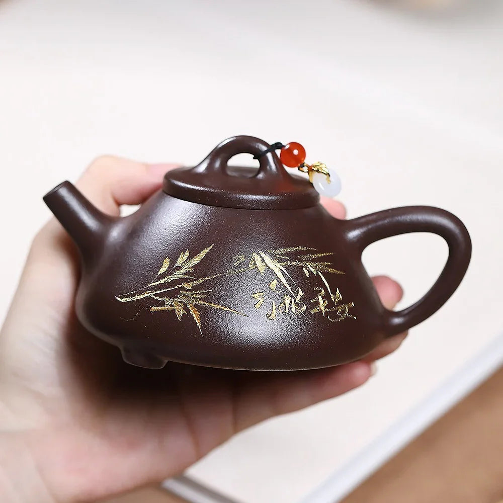 Teko Yixing Zisha [Bamboo Shi Piao] (Zi Ni - 190ml)
