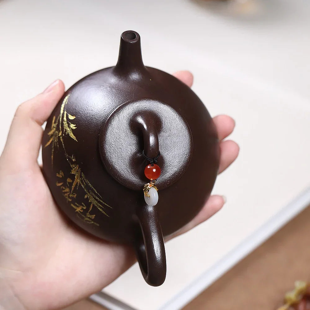 Teko Yixing Zisha [Bamboo Shi Piao] (Zi Ni - 190ml)
