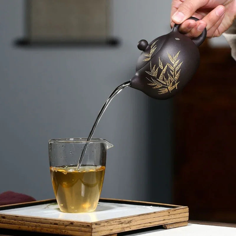 yixing-zisha-teapot-bamboo-xishi-hei-ni-230ml-yiqin-tea-house-yiqinteahouse-com-14 - YIQIN TEA HOUSE 一沁茶舍 yiqinteahouse.com
