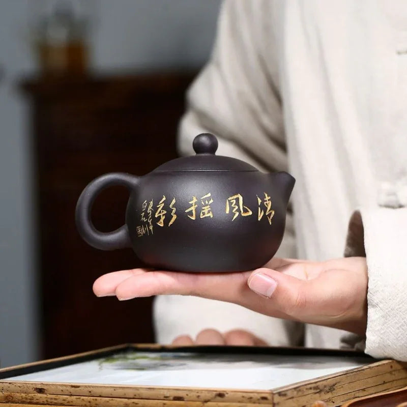 yixing-zisha-teapot-bamboo-xishi-hei-ni-230ml-yiqin-tea-house-yiqinteahouse-com-9 - YIQIN TEA HOUSE 一沁茶舍 yiqinteahouse.com