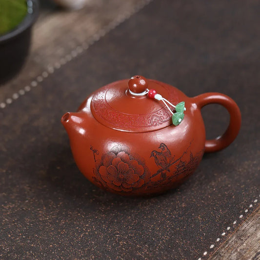 Yixing Zisha Teapot [Bird Xishi] (Dahongpao - 340ml)