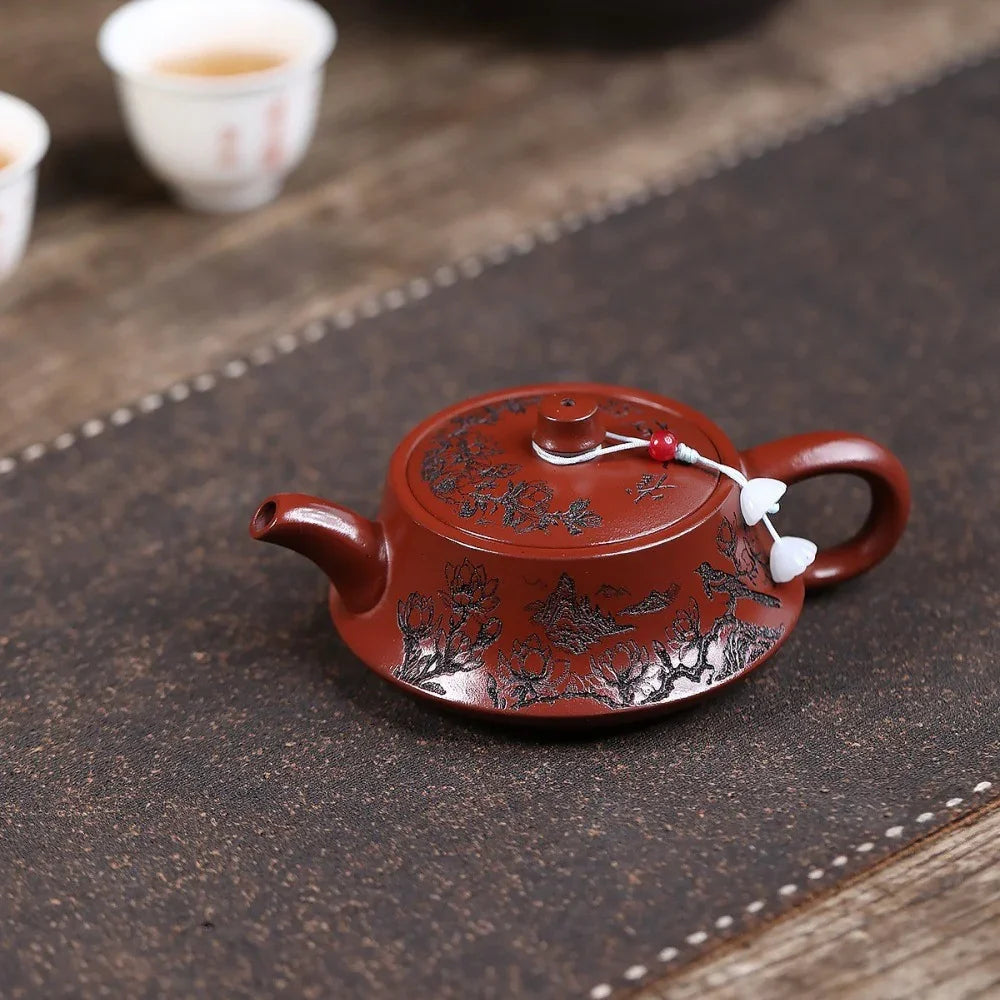 Théière Yixing Zisha [Oiseau Zhu Chu] (Dahongpao - 140ml)