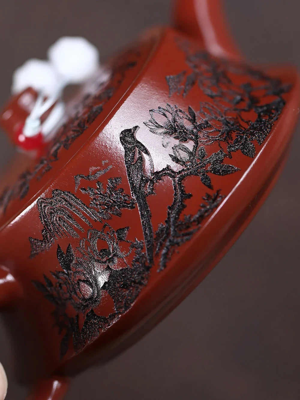 Théière Yixing Zisha [Oiseau Zhu Chu] (Dahongpao - 140ml)