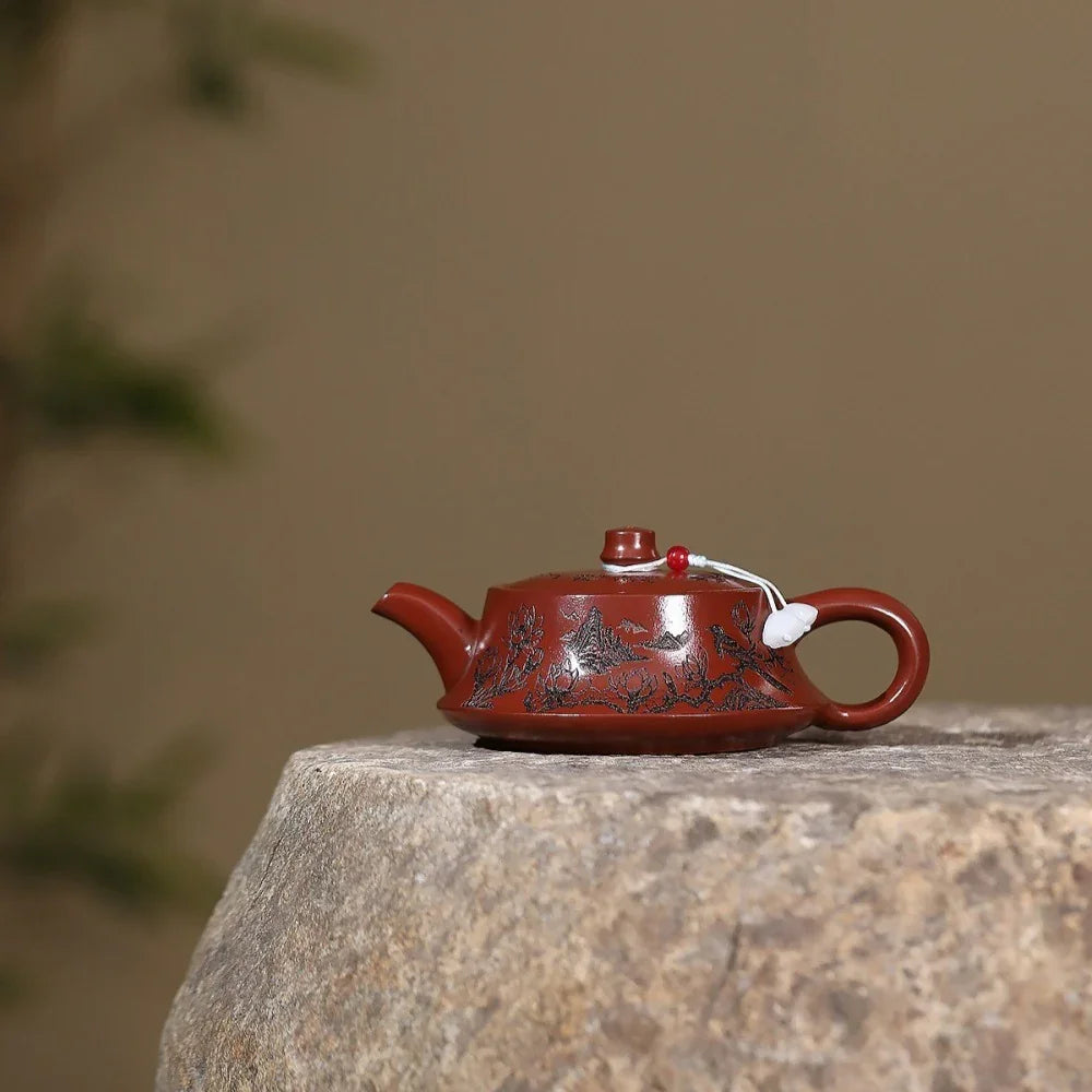 Théière Yixing Zisha [Oiseau Zhu Chu] (Dahongpao - 140ml)