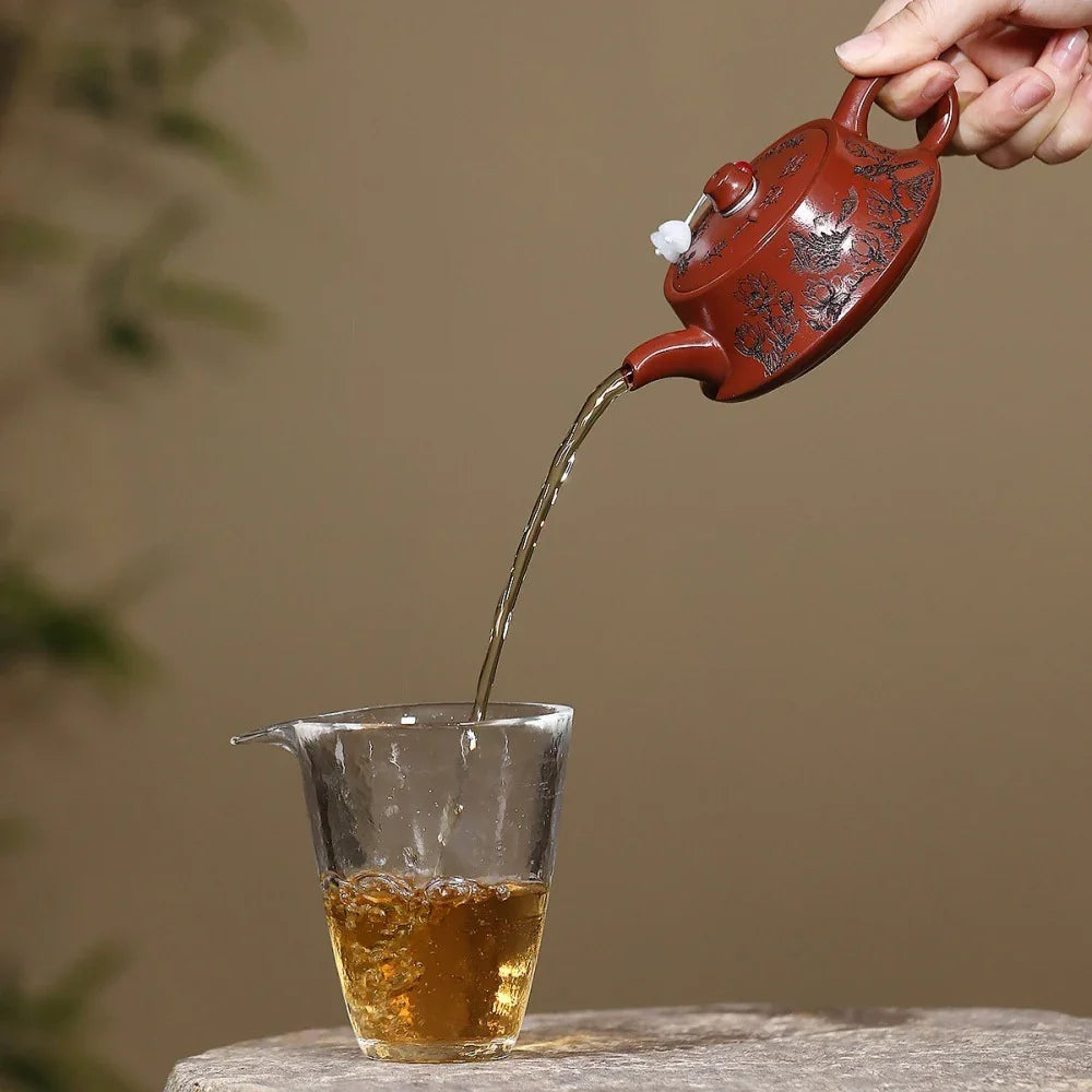 Théière Yixing Zisha [Oiseau Zhu Chu] (Dahongpao - 140ml)