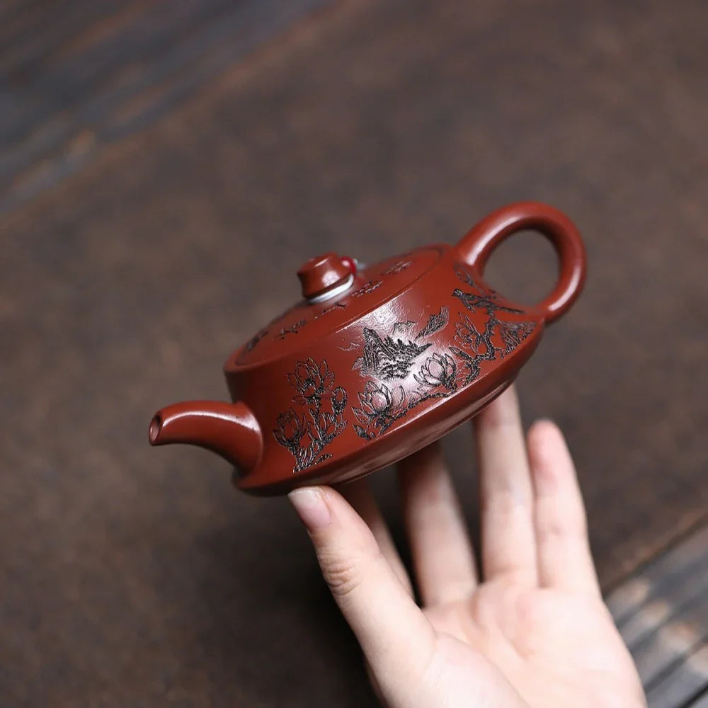 Théière Yixing Zisha [Oiseau Zhu Chu] (Dahongpao - 140ml)