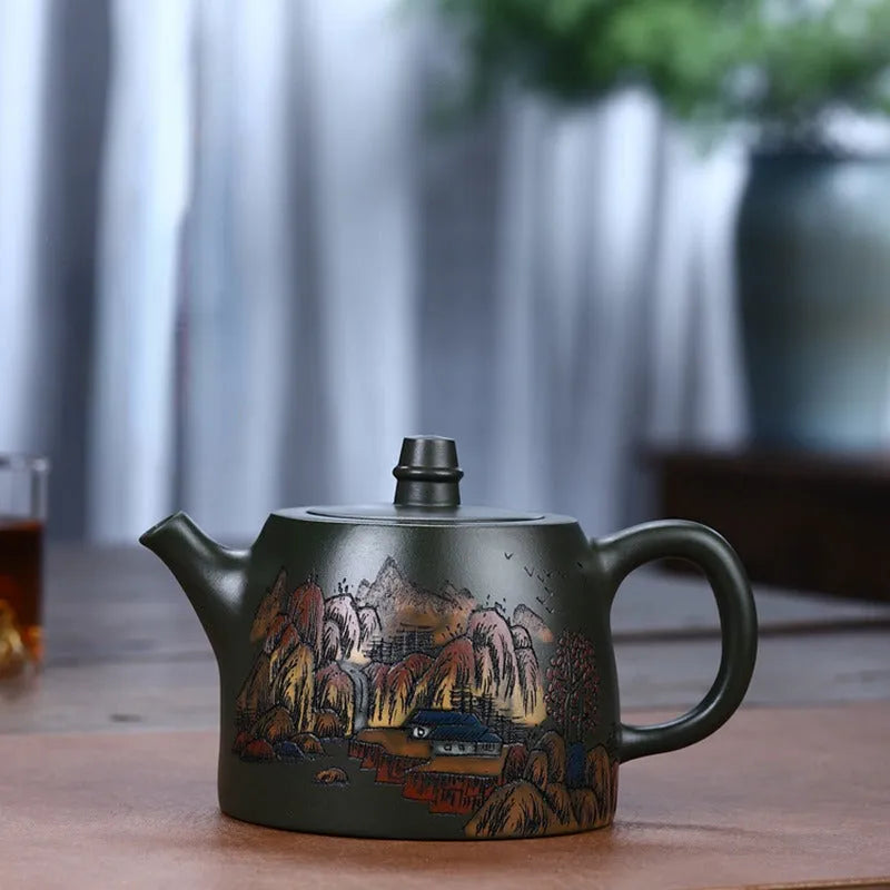 Yixing Zisha Teapot [Da Han Duo] (Lu Ni - 460ml) - YIQIN TEA HOUSE | yiqinteahouse.com | >300ml, new arrival, teapot, teaware, zisha teapot