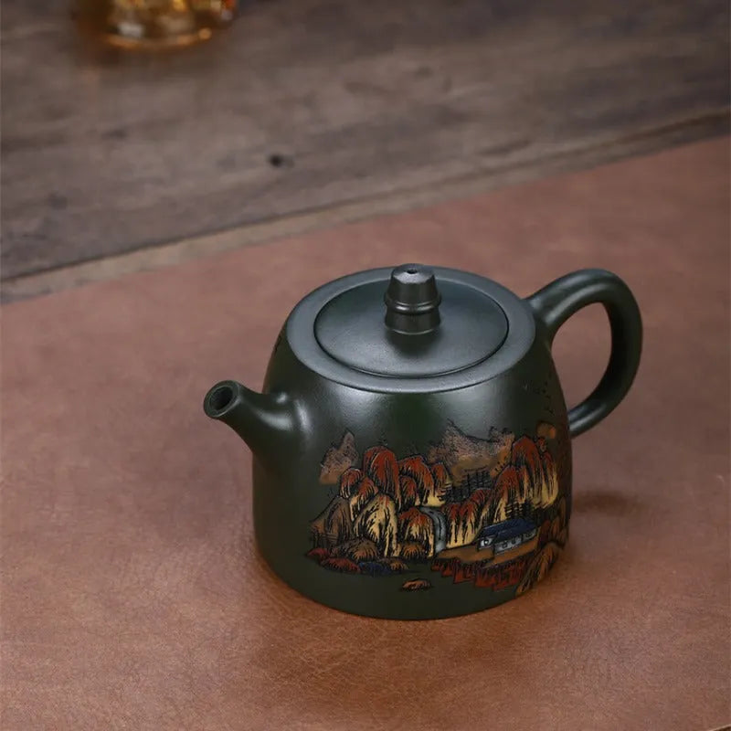 Yixing Zisha Teapot [Da Han Duo] (Lu Ni - 460ml) - YIQIN TEA HOUSE | yiqinteahouse.com | >300ml, new arrival, teapot, teaware, zisha teapot