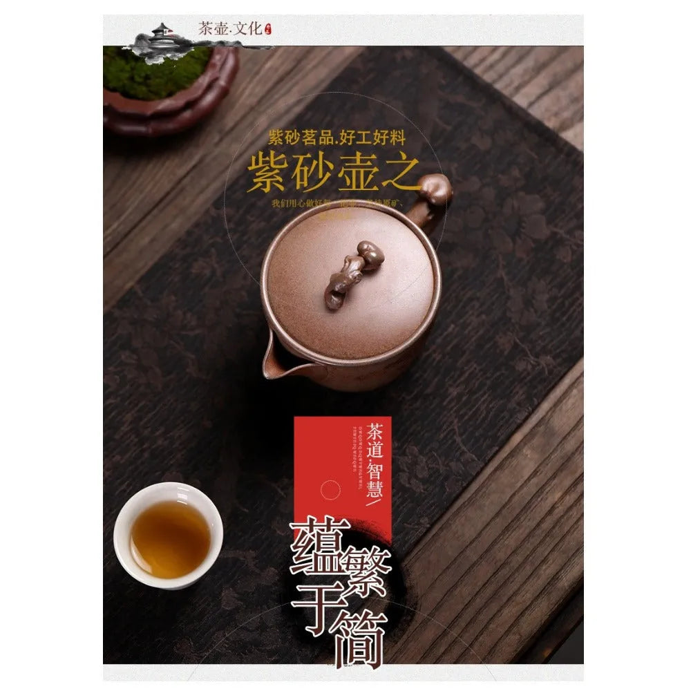 Yixing Zisha Teapot [Dakou Ting Song] (Hight Temperature Duan Ni - 310ml) - YIQIN TEA HOUSE | yiqinteahouse.com | >300ml, new arrival, teapot, teaware, zisha teapot