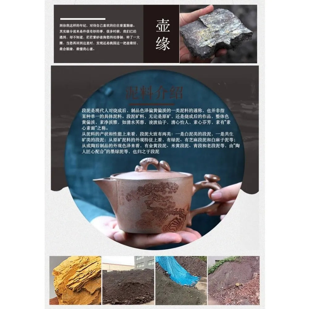 Yixing Zisha Teapot [Dakou Ting Song] (Hight Temperature Duan Ni - 310ml) - YIQIN TEA HOUSE | yiqinteahouse.com | >300ml, new arrival, teapot, teaware, zisha teapot