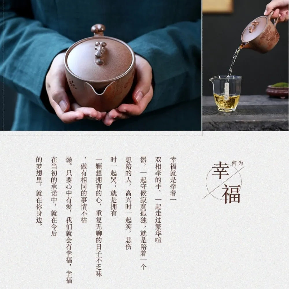 Yixing Zisha Teapot [Dakou Ting Song] (Hight Temperature Duan Ni - 310ml) - YIQIN TEA HOUSE | yiqinteahouse.com | >300ml, new arrival, teapot, teaware, zisha teapot