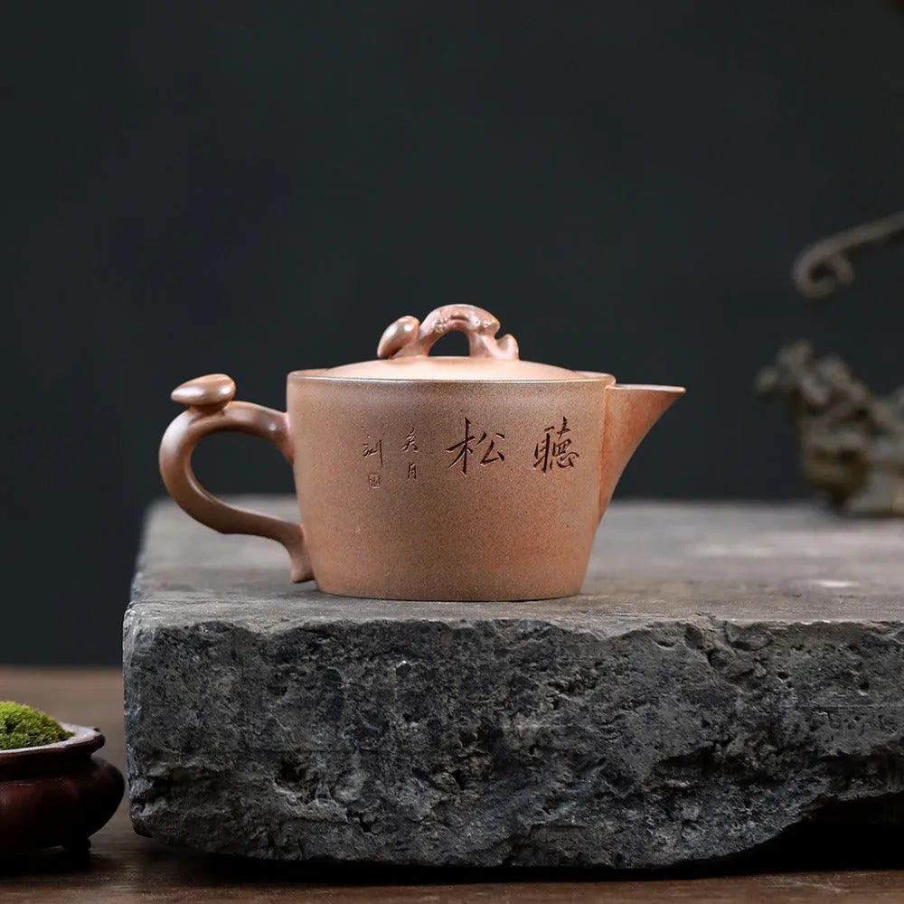 Yixing Zisha Teapot [Dakou Ting Song] (Hight Temperature Duan Ni - 310ml) - YIQIN TEA HOUSE | yiqinteahouse.com | >300ml, new arrival, teapot, teaware, zisha teapot