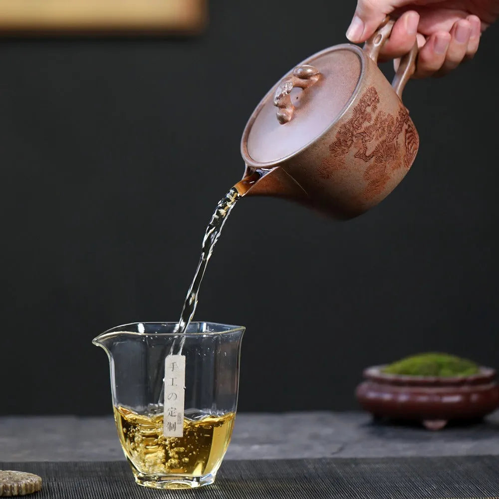 Yixing Zisha Teapot [Dakou Ting Song] (Hight Temperature Duan Ni - 310ml) - YIQIN TEA HOUSE | yiqinteahouse.com | >300ml, new arrival, teapot, teaware, zisha teapot