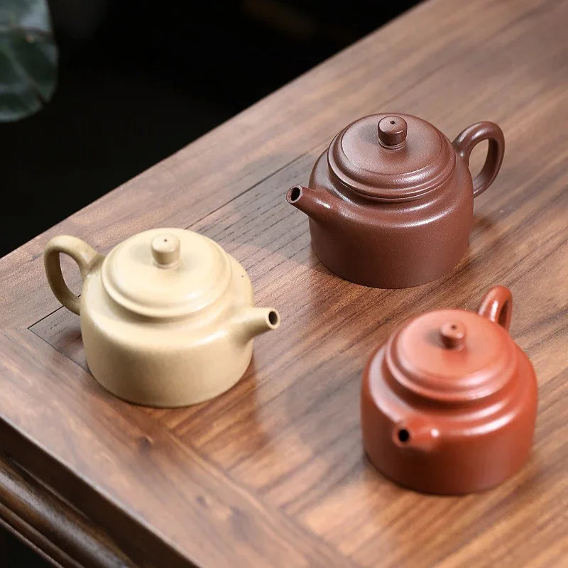 Yixing Zisha Teapot [De Zhong] (Bensan Lu Ni/Jiang Po Ni/Zi Ni - 170ml) - YIQIN TEA HOUSE | yiqinteahouse.com | <200ml, teapot, teaware, zisha teapot