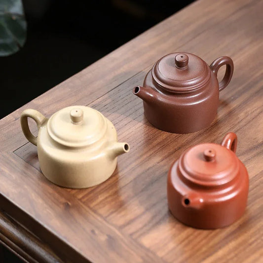 Yixing Zisha Teapot [De Zhong] (Bensan Lu Ni/Jiang Po Ni/Zi Ni - 170ml) - YIQIN TEA HOUSE | yiqinteahouse.com | <200ml, teapot, teaware, zisha teapot