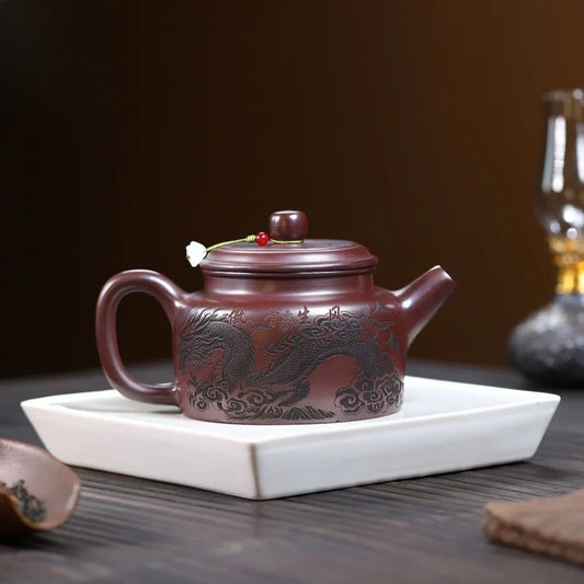 Teko Zisha Yixing [Dragon Dezhong] (Zi Zhu Ni - 480ml)
