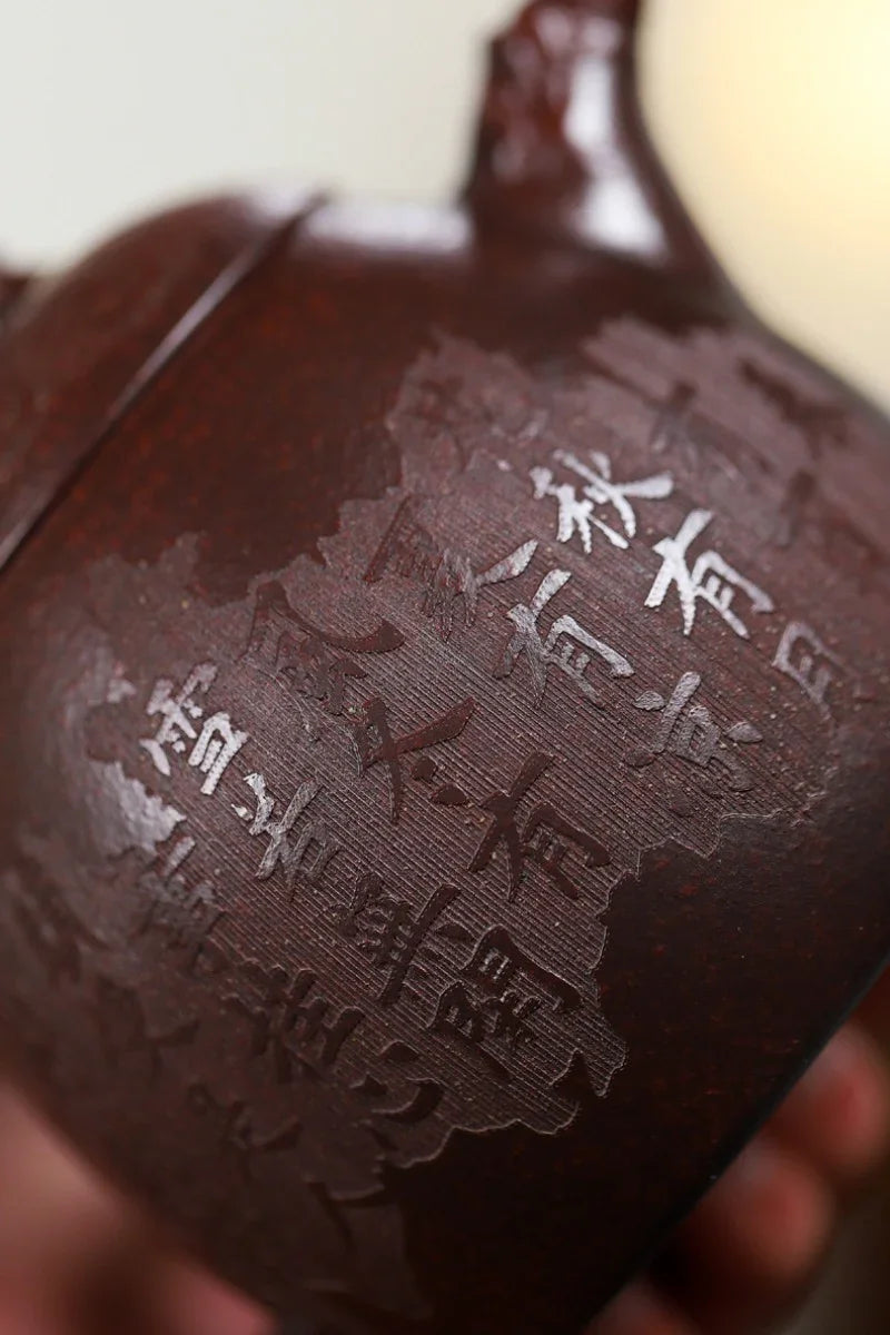 Yixing Zisha Teapot [Dragon Qin Quan] (Long Xue Sha - 380ml) - YIQIN TEA HOUSE | yiqinteahouse.com | >300ml, teapot, teaware, zisha teapot