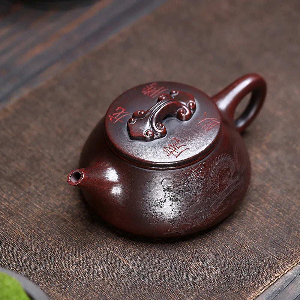 Teko Yixing Zisha [Dragon Shi Piao] (Tie Xue Hong Sha - 320ml)