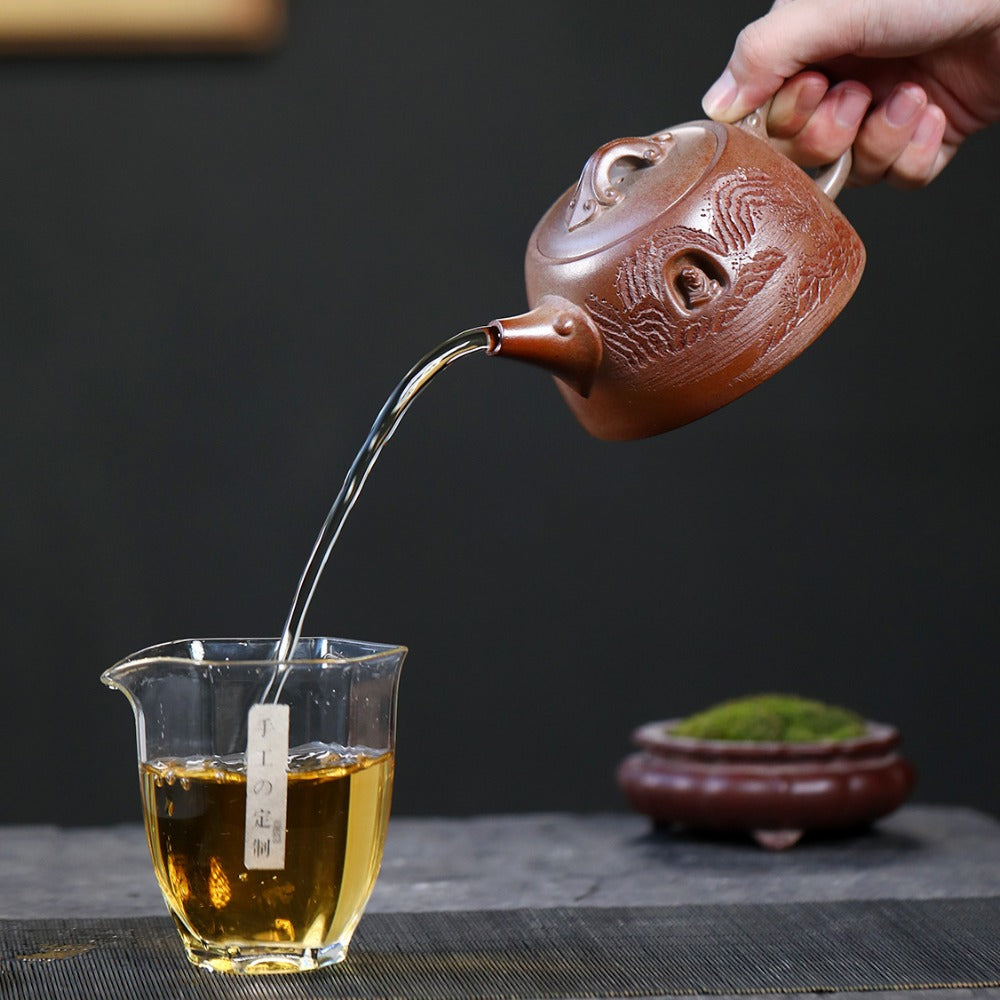 Yixing Zisha Teapot [Dunwu Damo] (High Temperature Duan Ni - 295ml) - YIQIN TEA HOUSE | yiqinteahouse.com | 200-300ml, new arrival, teapot, teaware, zisha teapot