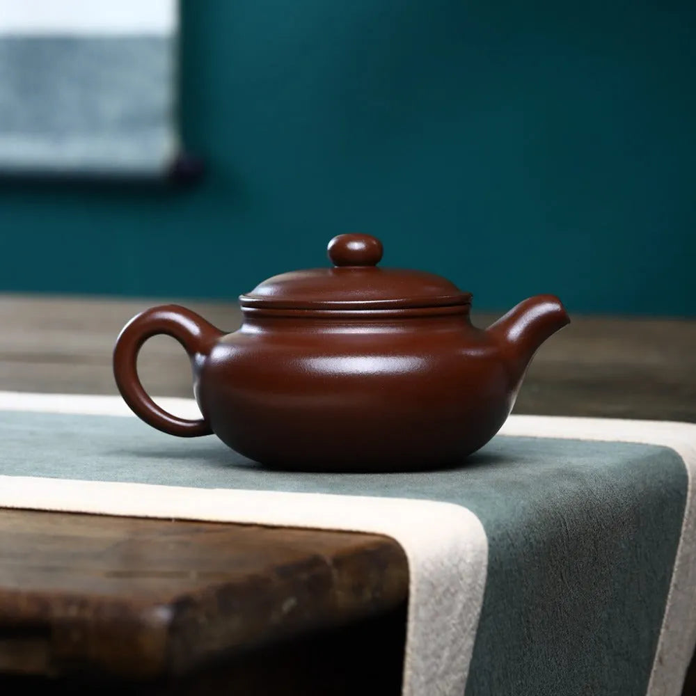 Yixing Zisha Teapot [Fanggu Pot] (Lao Zi Ni - 330ml) - YIQIN TEA HOUSE | yiqinteahouse.com | >300ml, new arrival, teapot, teaware, zisha teapot