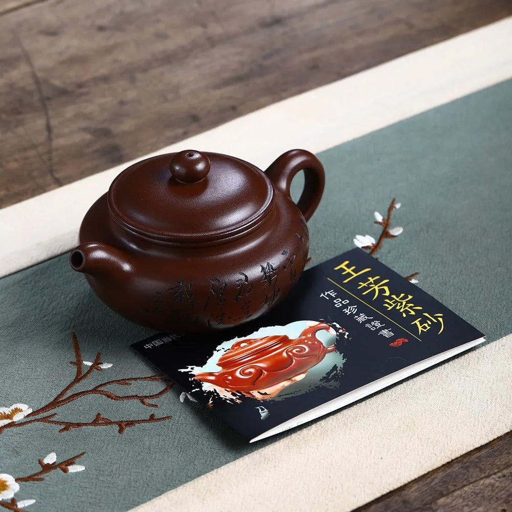 Yixing Zisha Teapot [Fanggu Pot] (Lao Zi Ni - 330ml) - YIQIN TEA HOUSE | yiqinteahouse.com | >300ml, new arrival, teapot, teaware, zisha teapot