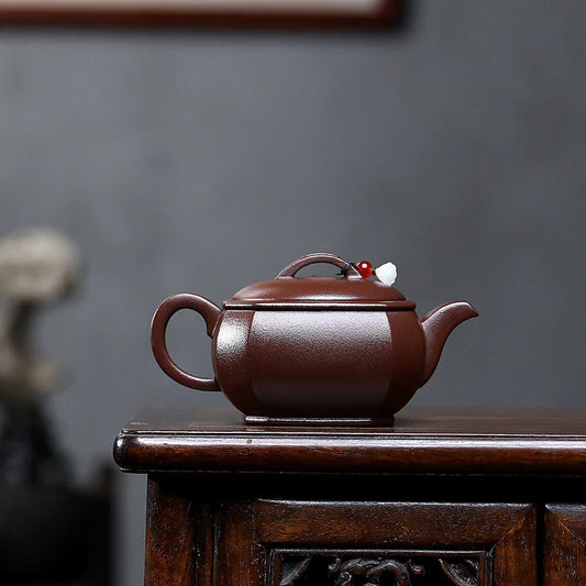 Yixing Zisha Teapot [Fangyuan Hanwa] (Zi Ni - 320ml)