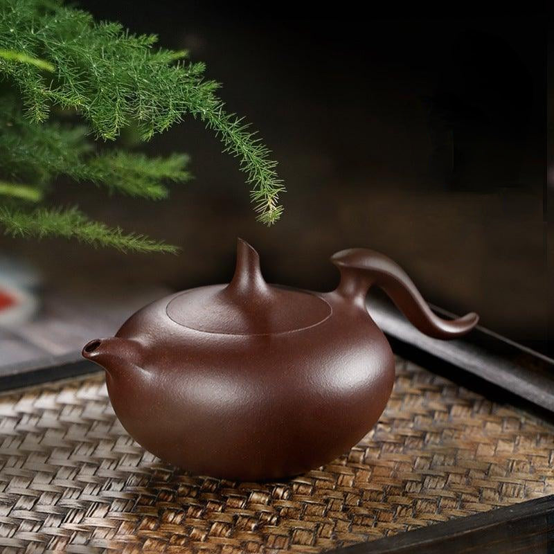 Yixing Zisha Teapot [Feihong Pot] (Zi Ni - 260ml) - YIQIN TEA HOUSE | yiqinteahouse.com | 200-300ml, teapot, teapot hot picks, teaware, zisha teapot