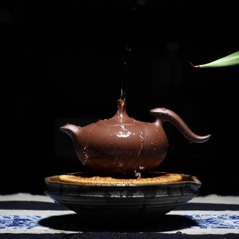 Yixing Zisha Teapot [Feihong Pot] (Zi Ni - 260ml) - YIQIN TEA HOUSE | yiqinteahouse.com | 200-300ml, teapot, teapot hot picks, teaware, zisha teapot