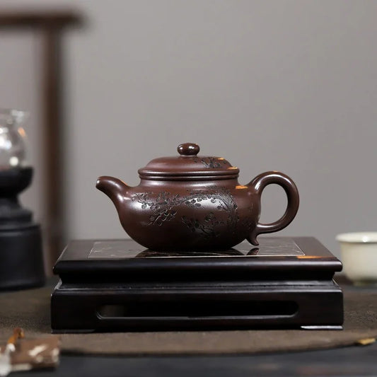 Yixing Zisha Teapot [Frangrant Fanggu] (Zi Ni - 260ml)